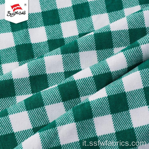 Shopping online Popolare tessuto in rayon spandex personalizzato plaid